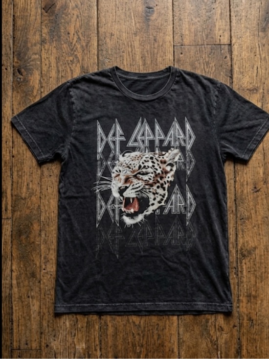 Def Leppard Tops - Def Leppard Black Graphic Tee